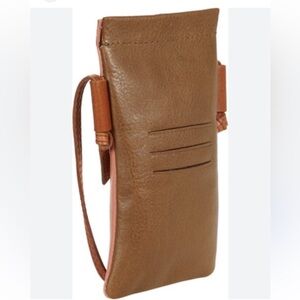 Madewell the Smartphone Crossbody Bag Colorblock Leather Weathered Olive Multi